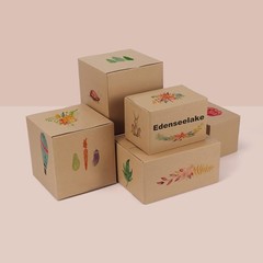 6x6x6 Inches Recyclable Cardboard Shipping Boxes – 40 Packs for Eco-Friendly Use