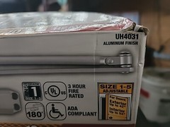 Universal Hardware Heavy-Duty Commercial Door Closer Aluminum UH4031