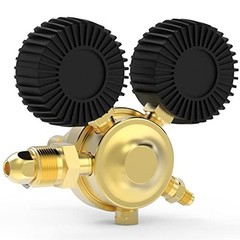 Nitrogen Regulator W/ Hose Output Pressure Inlet Connection Copper ‎Hand Powered
