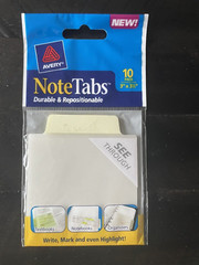 Avery Note Tabs See Through Write Mark Highlight 10 pack Text Books new package