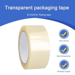 6-72pcs rolls 2″x75 yds shipping packaging clear tape express Official UL