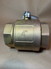 Midwest 4″ Brass Ball Valve 600 CWP Full Port Threaded Connection