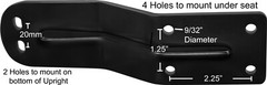 Office Gaming Chair Height Adjustable Arm Replacement Armrest W Pad Top 1 Pair