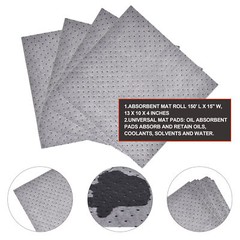 Eisen 2 Rolls Oil-Only Absorbent Mat Roll absorbs oils,coolants solvents ,water