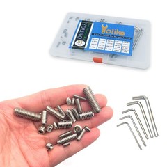 81pcs 6# 8# 10# 1/4 5/16 12 Sizes Thread Hex Socket Set Screw Assortment kit …