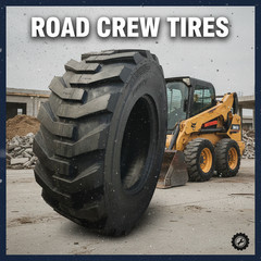12-16.5, 12×16.5 ROAD CREW NHS TW171, 14 PLY SKID STEER TIRES FOR BOBCAT