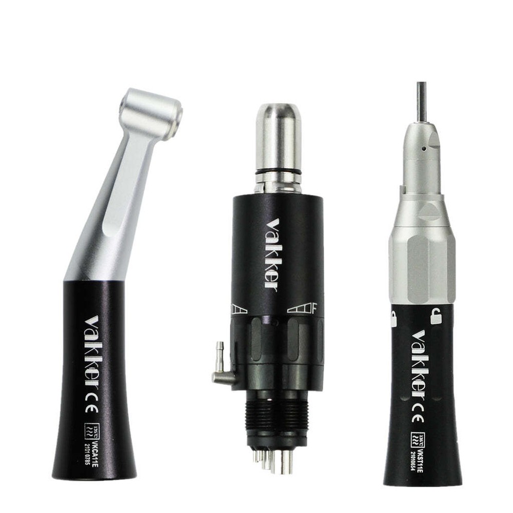 Dental Low Speed External Water Spray Straight Contra Air Motor Handpiece 4 Hole