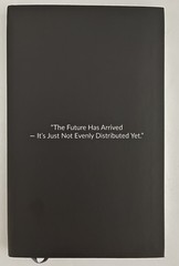 Castelli Made in Italy Slate Gray Lined Notebook Journal With Ribbon Placemark