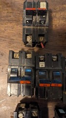 Federal Pacific FPE Stab-Lok Circuit Breakers LOT Of 14: 15a, 20a, 30a 40a, 60a