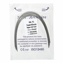 100pcs/10 Packs Dental Orthodontic Elastic Niti Arch Wire Rectangular Oval/Ovoid