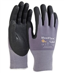 6 PR 34-844 MaxiFlex Nitrile Grip Foam Dotted Palm Coated PROTECTIVE WORK GLOVES