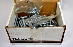 B-Line Systems B501-1 Plated U-Bolts & Nuts 1/4″-20 x 3″ Qty 43