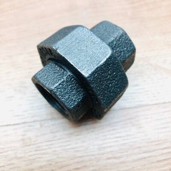 LOT OF 6 INDONESIA 1/2″ BLACK MALLEABLE IRON PIPE FITTING THREADED
