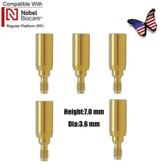 US Nobel Active Dental Regular Platform RP Healing Abutments & Cap Closure Screw