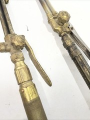 Lot Of 2 Cutting Torch-USED 18” Long And 17” Unknown Brand Old Well Made Parts