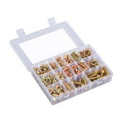 240 Pcs Flanged Bolts And Nuts Kit Grade 8.8 Metric M5 M6 M8 14 Sizes Bolts