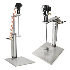 5 Gallon/20L Tank Pneumatic Tank Barrel Paint Mixer Stand Agitator Mixing Beater