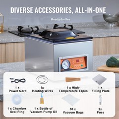 VEVOR Chamber Vacuum Sealer Commercial Vacuum Sealing Bag Packing Machine 260W