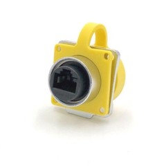 Ethernet Circular Connector RJ45 Plug & Socket Outdoor Waterproof IP67 Metal