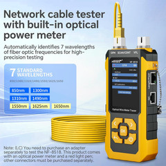 NF-8518 Network Cable Tester & Optical Power Meter for Ethernet & Fiber Optics