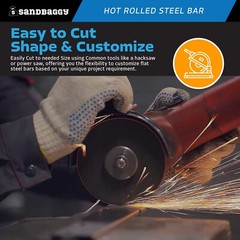 Sandbaggy 1/8″ x 1/2″ x 36″ Hot Rolled Steel Flat Bar – Plain 11 Gauge Steel
