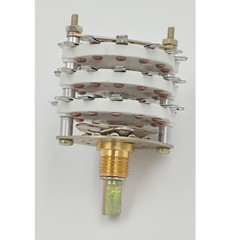 1/2/4x 9.7MM 6P5T 6 Pole 5 Throw 3 Deck Band Channel Rotary Switch Selector US