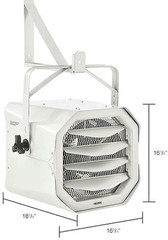 240V Horizontal Unit Heater, 10KW, 1 or 3 Phase