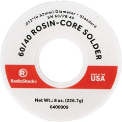 60Sn40Pb Rosin Core Solder RA2% .062″ 8oz