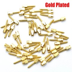 30 Pcs Dental Screw Post 24K Gold Plated Conical Refills S/M/L/XL For Root Canal