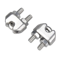 YAMASO 20PCS 1/8 Inches M3 Stainless Steel Wire Rope Cable Clip Clamp