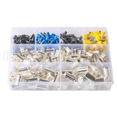 Wire Ferrules Kits Crimp Terminal Connector AWG (2/0 1/0 2 4 10 12 14 16) 440pcs