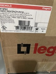 Legrand 6AT2PGY Poke Thru Device Flush Cover Gray, New!
