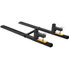 VEVOR Clamp on Pallet Forks 2000lbs Tractor Forks 60″ Adjustable Bucket Forks