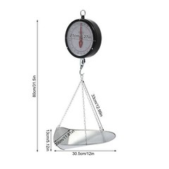 Double-sided Dial Hanging Scale 10kg/22lbs Circular Supermarkets Hanging Scale