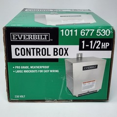 Everbilt 1-1/2 HP 230V NEMA 3R Control Box for Submersible Well Pump HDCB15