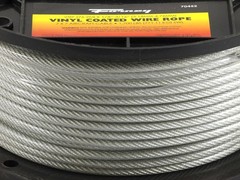 70452 1/8 to 3/16-In Vinyl Coated Galvanized Wire Rope 250-Ft