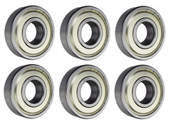 (6 Pack) 6305-ZZ, 6305-2Z, 305SS Shielded Radial Ball Bearing 25X62X17 SpinCo