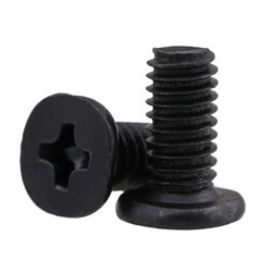 Big Thin Flat Cross Head screw M2M2.5M3M4 Ni-plated/Black Zinc CM