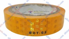 Yellow/Orange/Amber Reflective Tape Conspiciuity Safety Caution Night 1″/2″ Wide