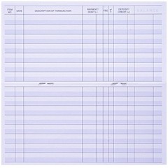 24 PCS Check Registers for Personal Checkbook, Easy to Read Checkbook Register