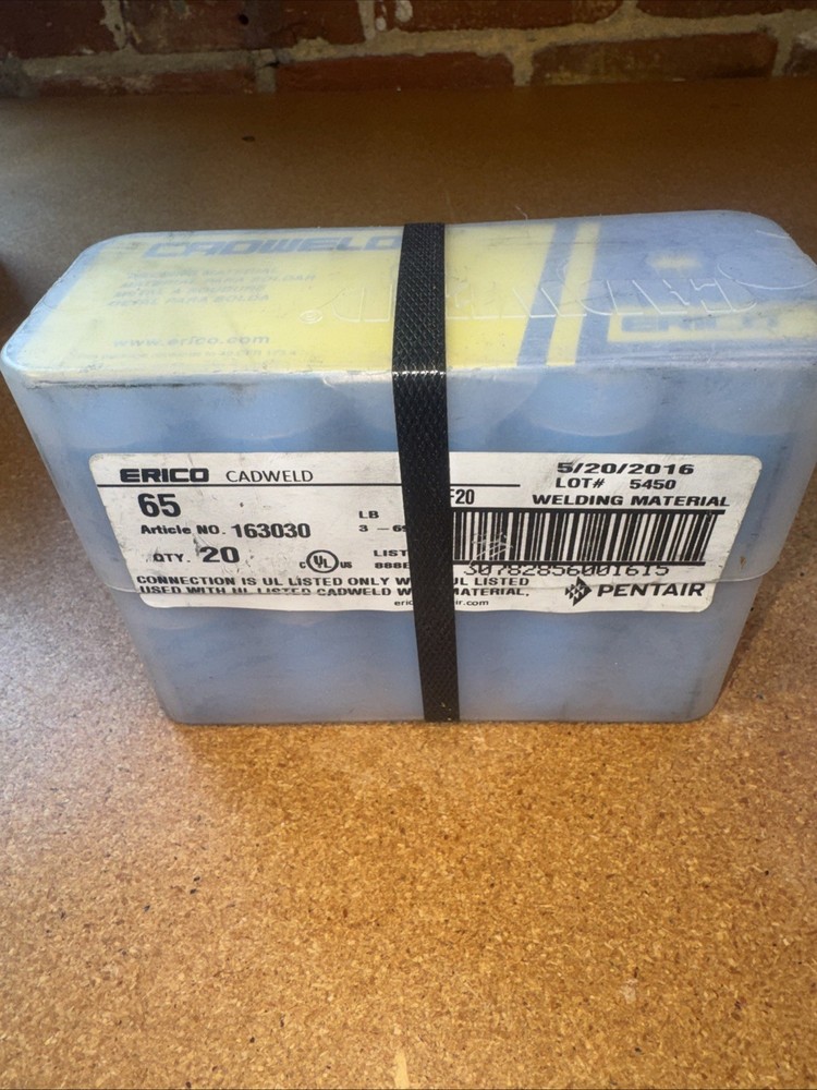 ERICO Cadweld #65 Exothermic Weld Metal Shot Box of 20 65 F20 Grounding NEW