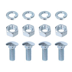 Front Rear Bumper Bolts Kit Capped round Head Compatible with Ford 7/16-14X1-…