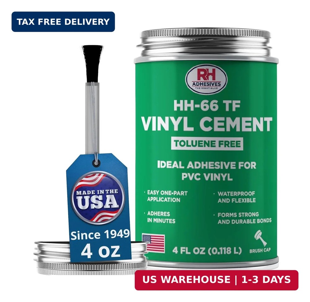 HH-66 Toluene Free Vinyl Cement 4 oz – Vinyl Adhesive, Cement Glue, Industrial C