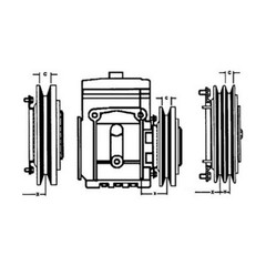AM470 470 – New 7.00″ Double Groove Clutch Fits York A/C Compressor