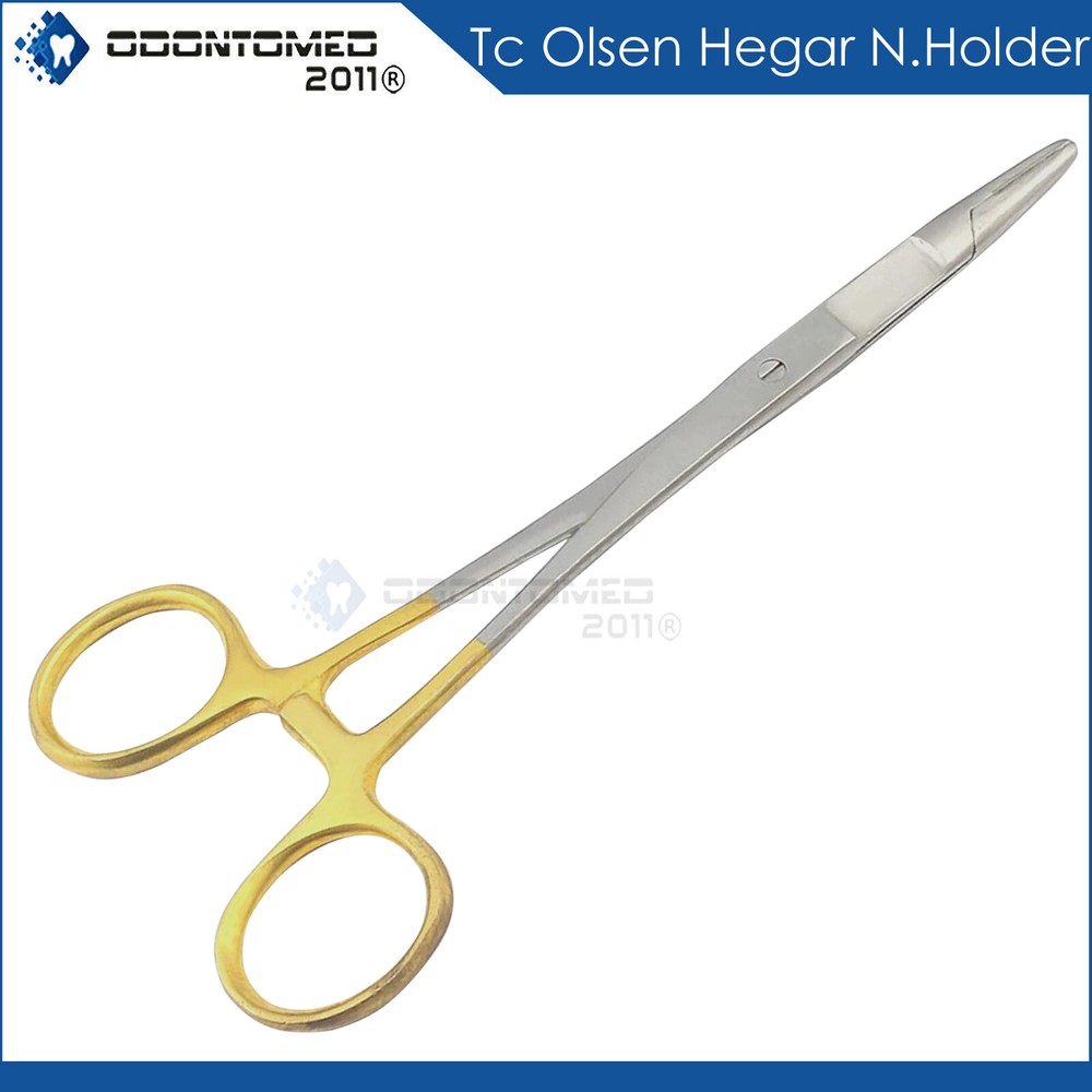 T/C PREMIUM GRADE OLSEN HEGAR NEEDLE HOLDER 5.5″ W/ TUNGSTEN CAR INSERTS