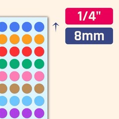 1/4 inch, Red, Orange, Yellow, Green, Blue, Purple, Pink, Brown, Gray,…