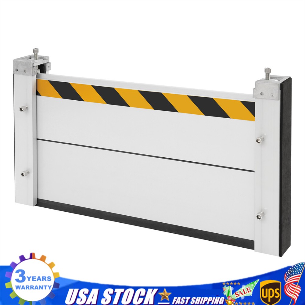Flood Barrier for Home Aluminum Alloy Garage Door Water Barrier H15.7in W31.5in