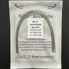 10 Packs Dental Orthodontic Thermal Activated Niti Round Arch Wires Ovoid Form