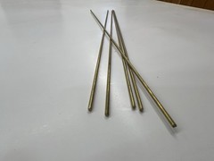 C360 – 3/32” x 11” Five Pieces Brass Rods Round Pin stock Turning Knife Making