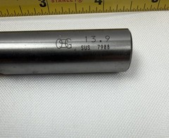 OSG EX-GOLD 13.9mm Drill EX-SUS-GDS HSSE TiN 2FL Stub 40° **Made in Japan** NOS
